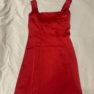 Altar'd State Vibrant Red Mini Dress